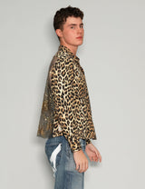 Party Back Leopard Print  Shirt