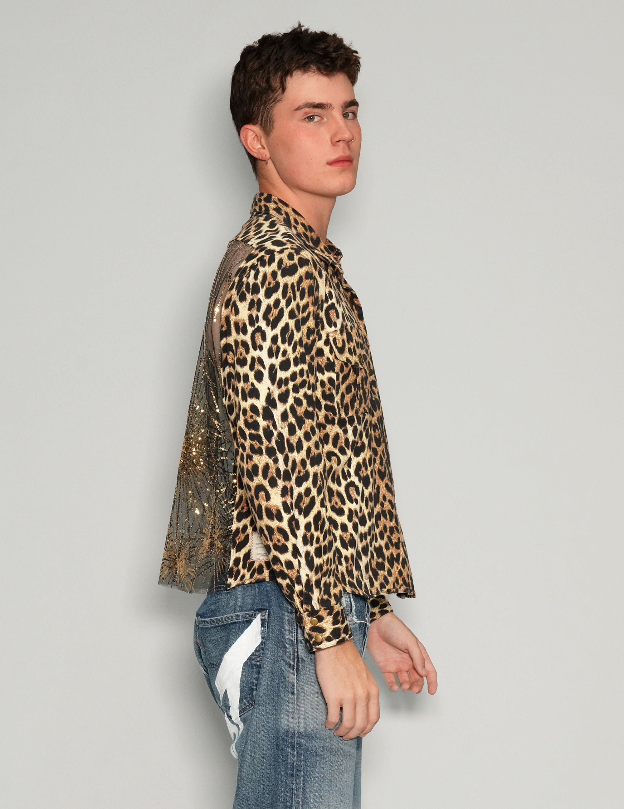 Party Back Leopard Print Shirt