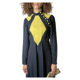 Rare Vintage 1970's Original Black & Yellow Dress Designed by Ossie Clark UK 8 - 10