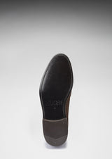 Brown Suede Goodyear Welted Laced Loafers
