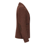 WS-12 - Women's Tweed Suit Blazer Trousers Waistcoat Herringbone Wool Rust Brown