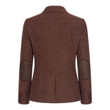 WS-12 - Women's Tweed Suit Blazer Trousers Waistcoat Herringbone Wool Rust Brown