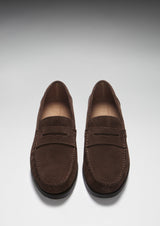 Boat Loafers, brown suede