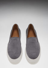 Slip-on Sneakers, slate grey suede