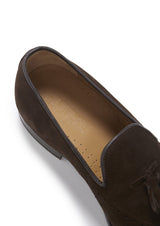 Brown Suede Tasselled Brogues, Welted Leather Sole