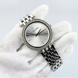 Michael Kors Women’s Watch Stainless Steel Silver Strap With Silver Dial MK3190