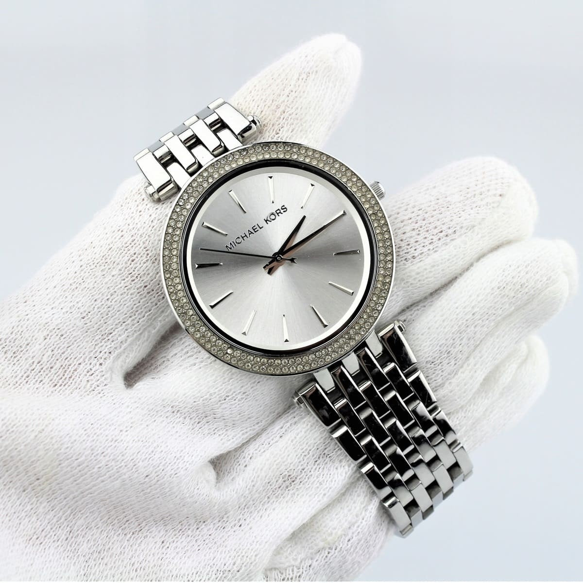 Michael Kors Women’s Watch Stainless Steel Silver Strap With Silver Dial MK3190