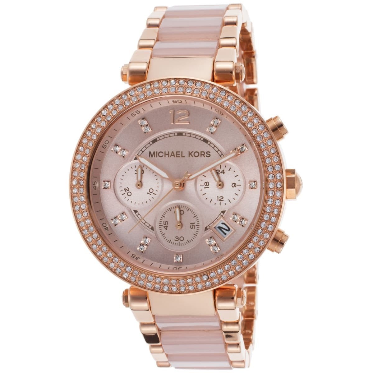 Michael Kors Women’s Watch Stainless Steel Rose Gold Strap With Rose Gold Dial MK5896