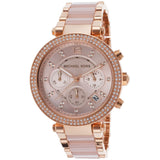Michael Kors Women’s Watch Stainless Steel Rose Gold Strap With Rose Gold Dial MK5896