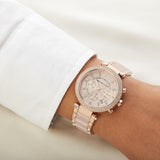 Michael Kors Women’s Watch Stainless Steel Rose Gold Strap With Rose Gold Dial MK5896