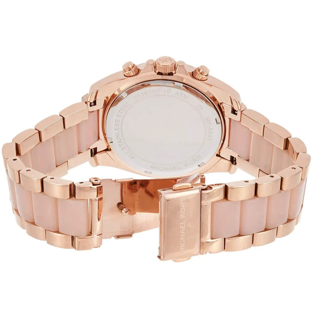 Michael Kors Women’s Watch Stainless Steel Rose Gold Strap With Rose Gold Dial MK5943
