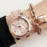Michael Kors Women’s Watch Stainless Steel Rose Gold Strap With Rose Gold Dial MK5943