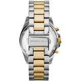 Michael Kors Women’s Watch Stainless Steel Two Tone Gold & Silver Strap With Blue Dial MK5976