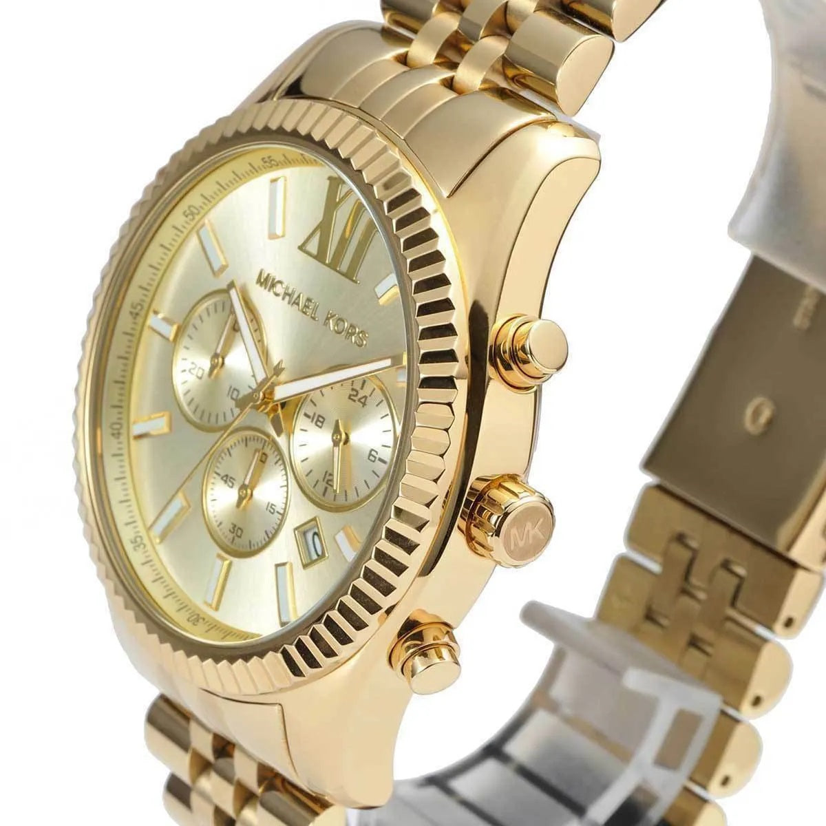Michael Kors Men’s Watch Stainless Steel Gold Strap With Gold Dial MK8281