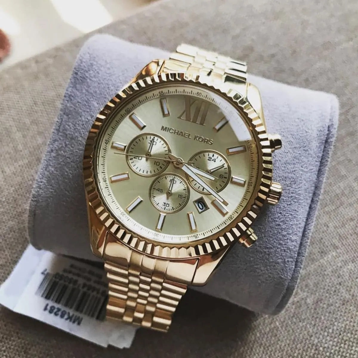 Michael Kors Men’s Watch Stainless Steel Gold Strap With Gold Dial MK8281