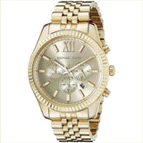Michael Kors Men’s Watch Stainless Steel Gold Strap With Gold Dial MK8281