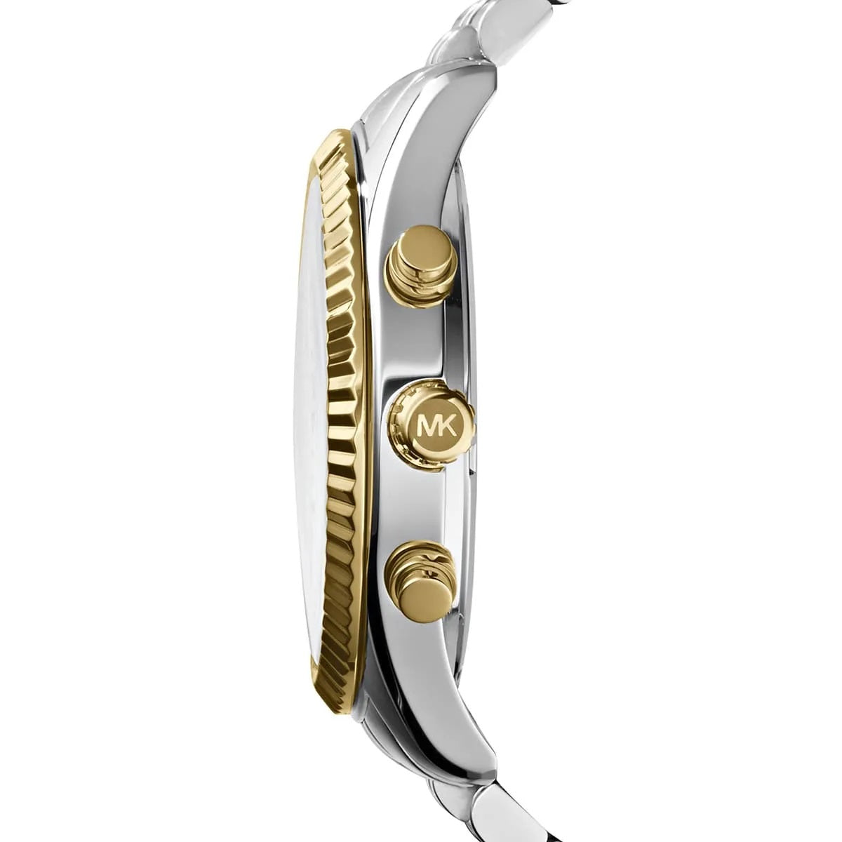 Michael Kors Men’s Watch Two-Tone Silver And Gold Strap With Silver Dial MK8344