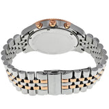 Michael Kors Men's Watch Stainless Steel Silver & Rose Gold Two-Tone Strap With Blue Dial MK8412