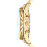 Michael Kors Men’s Watch Stainless Steel Gold Strap With Pave Crystal Dial MK8494