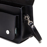 Handmade Leather Micro Satchel - Black