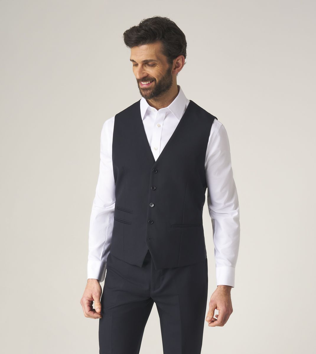 Skopes Tailored Fit Suit Jacket Madrid in Navy