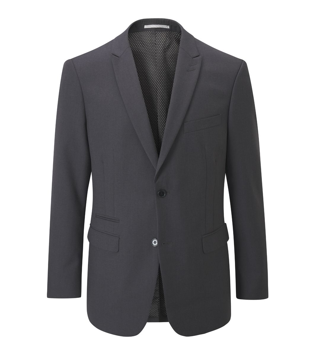 SKOPES MADRID JKT CHARCOAL SUPERFINE TWILL