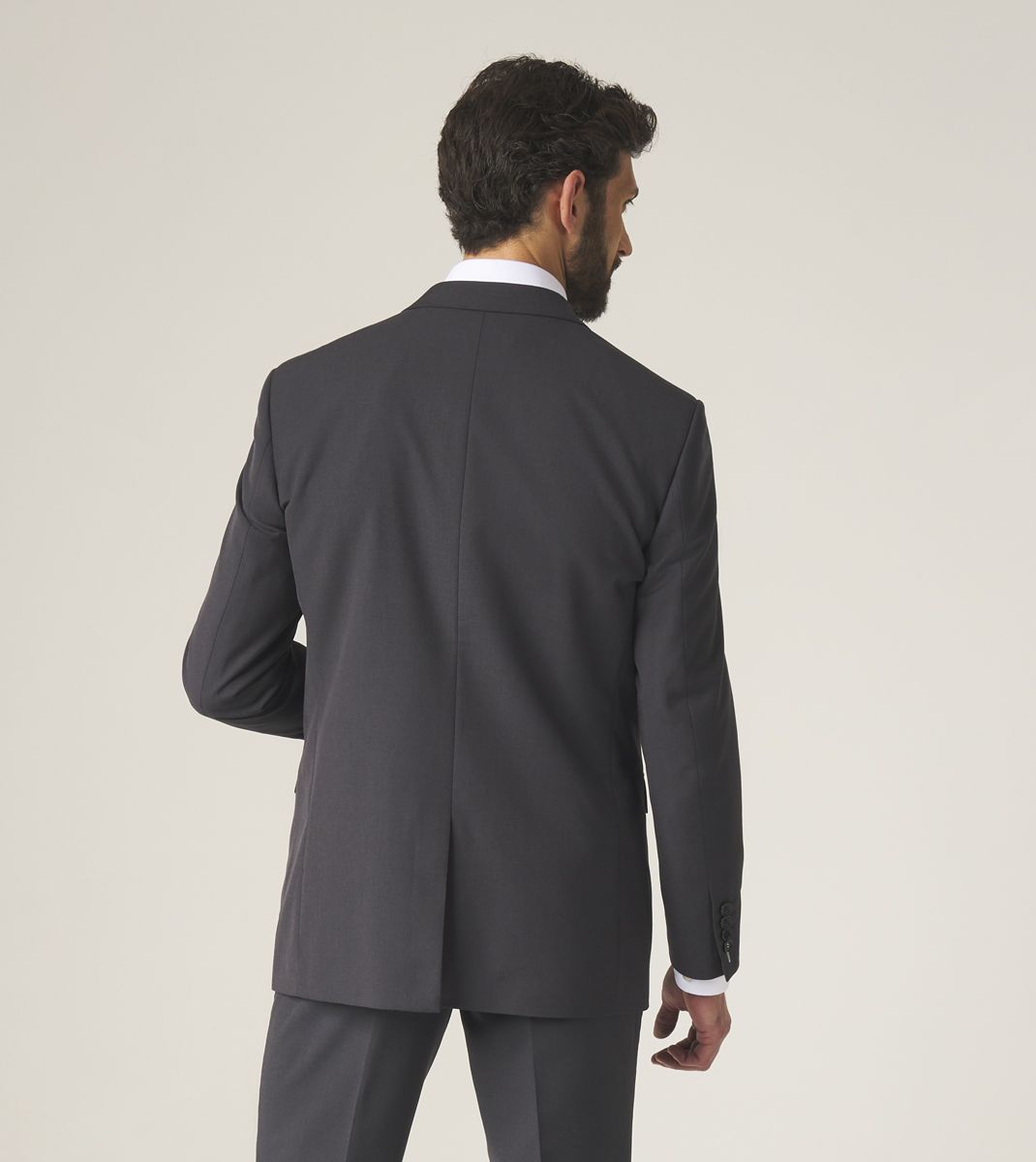 SKOPES MADRID JKT CHARCOAL SUPERFINE TWILL