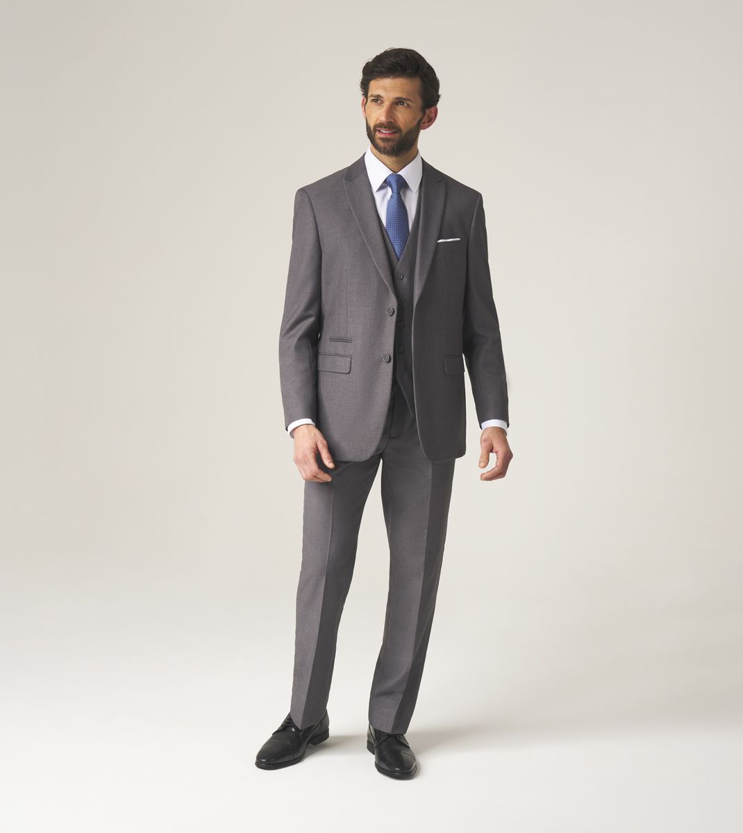 Skopes Men's Madrid Tailored Fit Suit Jacket in Grey Sie 34 - 62