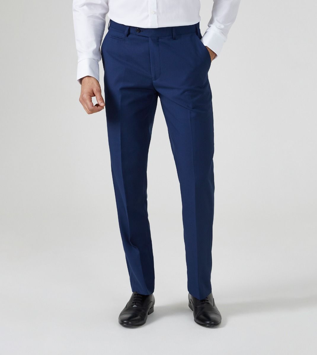 Cavani Men's Formal Classic Fit Suit Trousers in Ink Blue Waist 40" to 60"