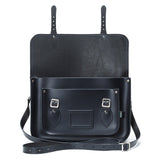 Handmade Leather Satchel - Navy Blue