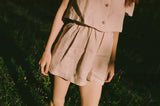 Olivia Linen Shorts- Primrose - Delivery from April 2026