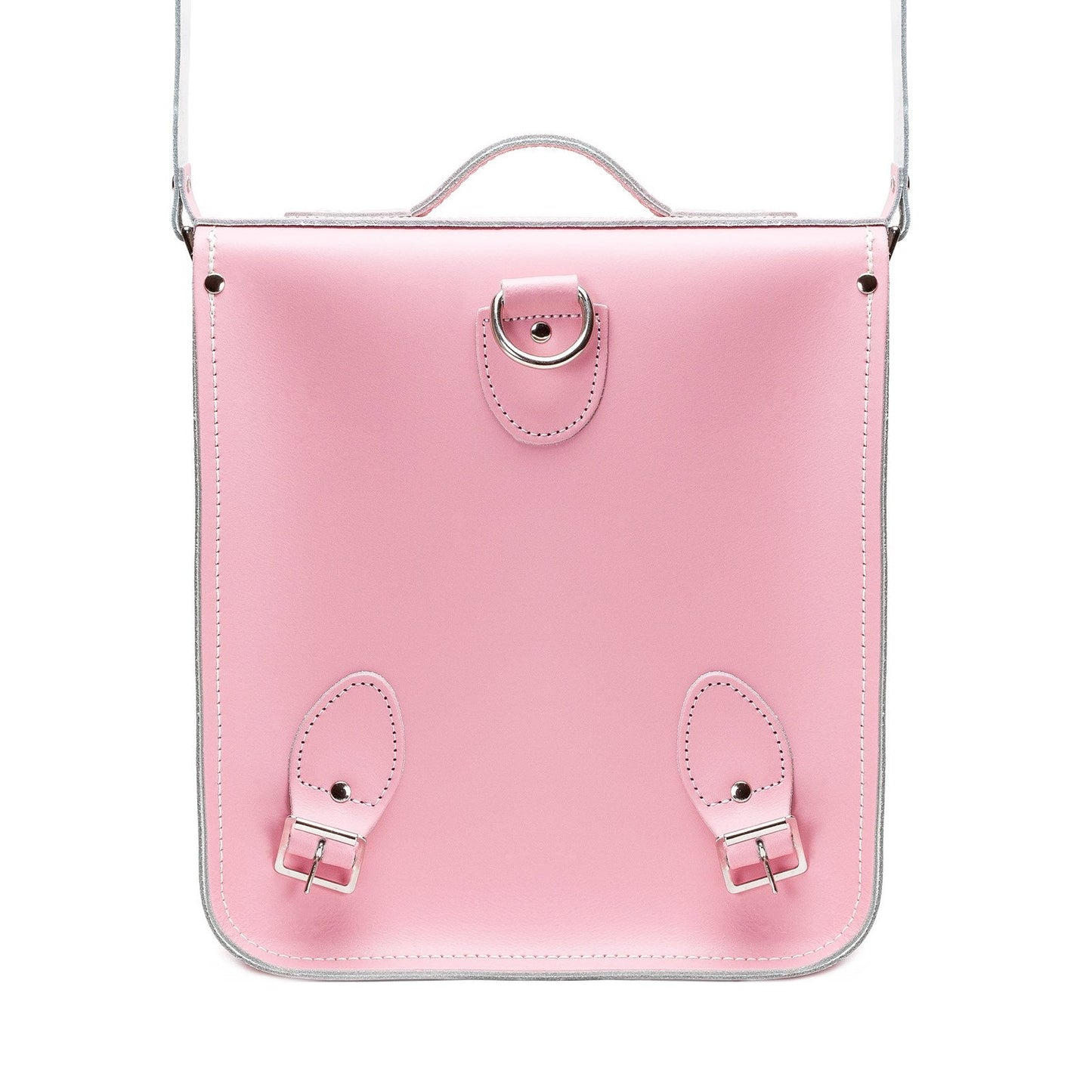 Handmade Leather City Backpack - Pastel Pink