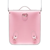 Handmade Leather City Backpack - Pastel Pink