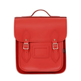 Handmade Leather City Backpack - Pillar Box Red