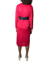1970's Original Vintage Bright Red Disco Dress by Radley UK 8 - 14