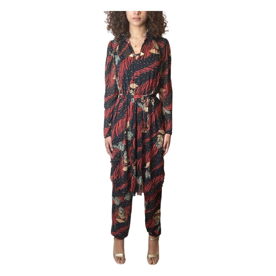 Gorgeous Vintage Virginie - Paris Two Piece Dress & Trousers Set UK 8 - 12
