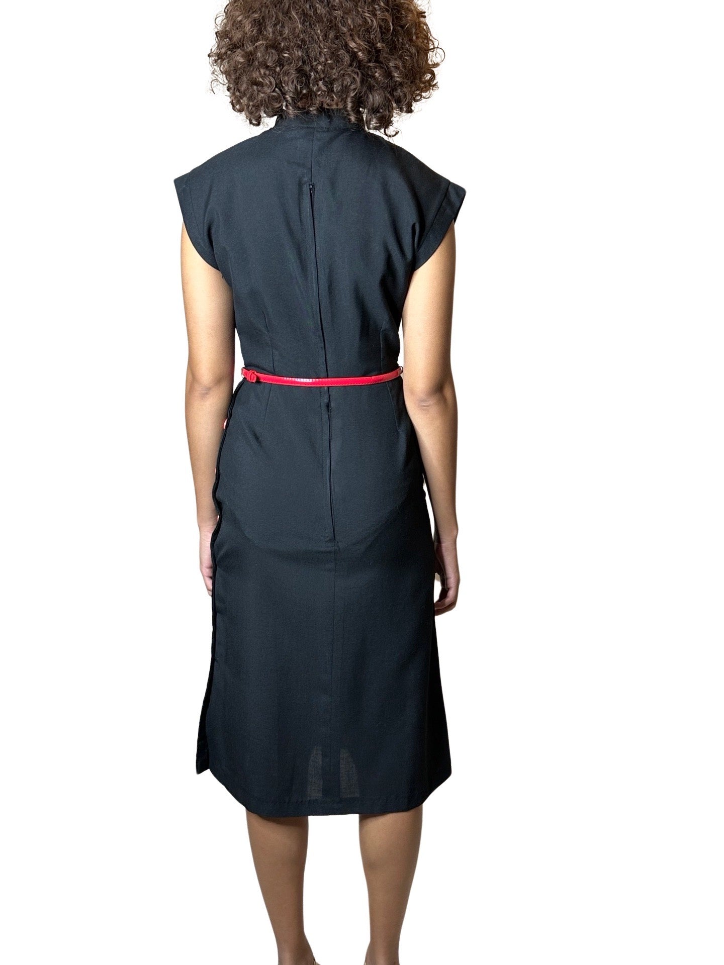 Original 1980's Vintage Chelsea Girl Little Black Dress UK 10 - 14