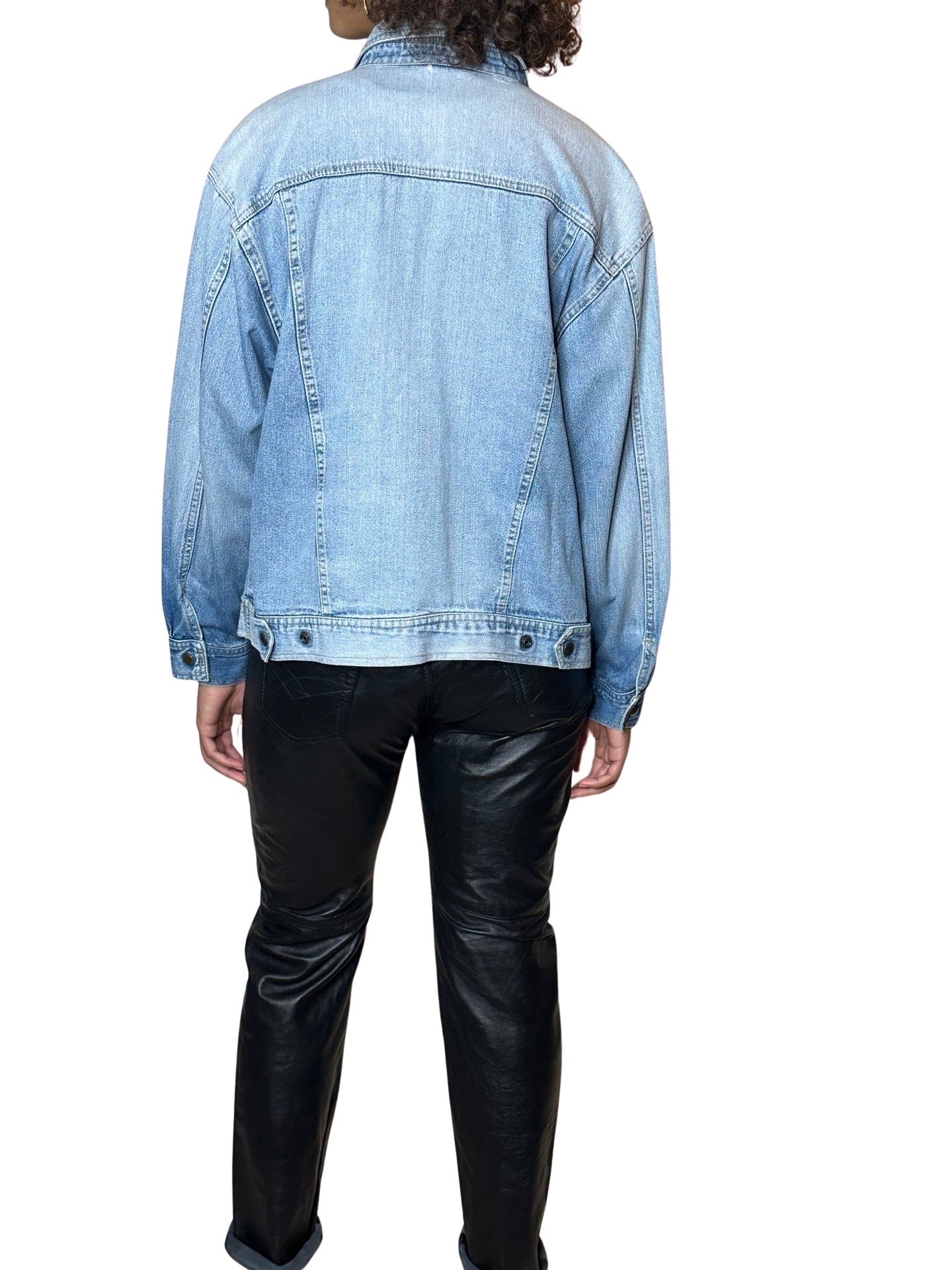 Rare Original Vintage 1980's Biba Blue Denim Jacket UK 8 - 14