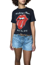 Original Vintage 1981 / 1982 The Rolling Stones World Tour Band T-Shirt UK 8 - 10