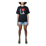 Original Vintage I Heart LA Black Printed T-Shirt UK 6 - 12