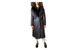 Lovely Original 1970's Vintage Brown Leather & Sheepskin Coat UK 12 - 16