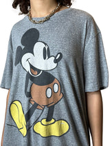 Original 1990's Vintage Disney Mickey Mouse Grey T Shirt UK 8 - 14