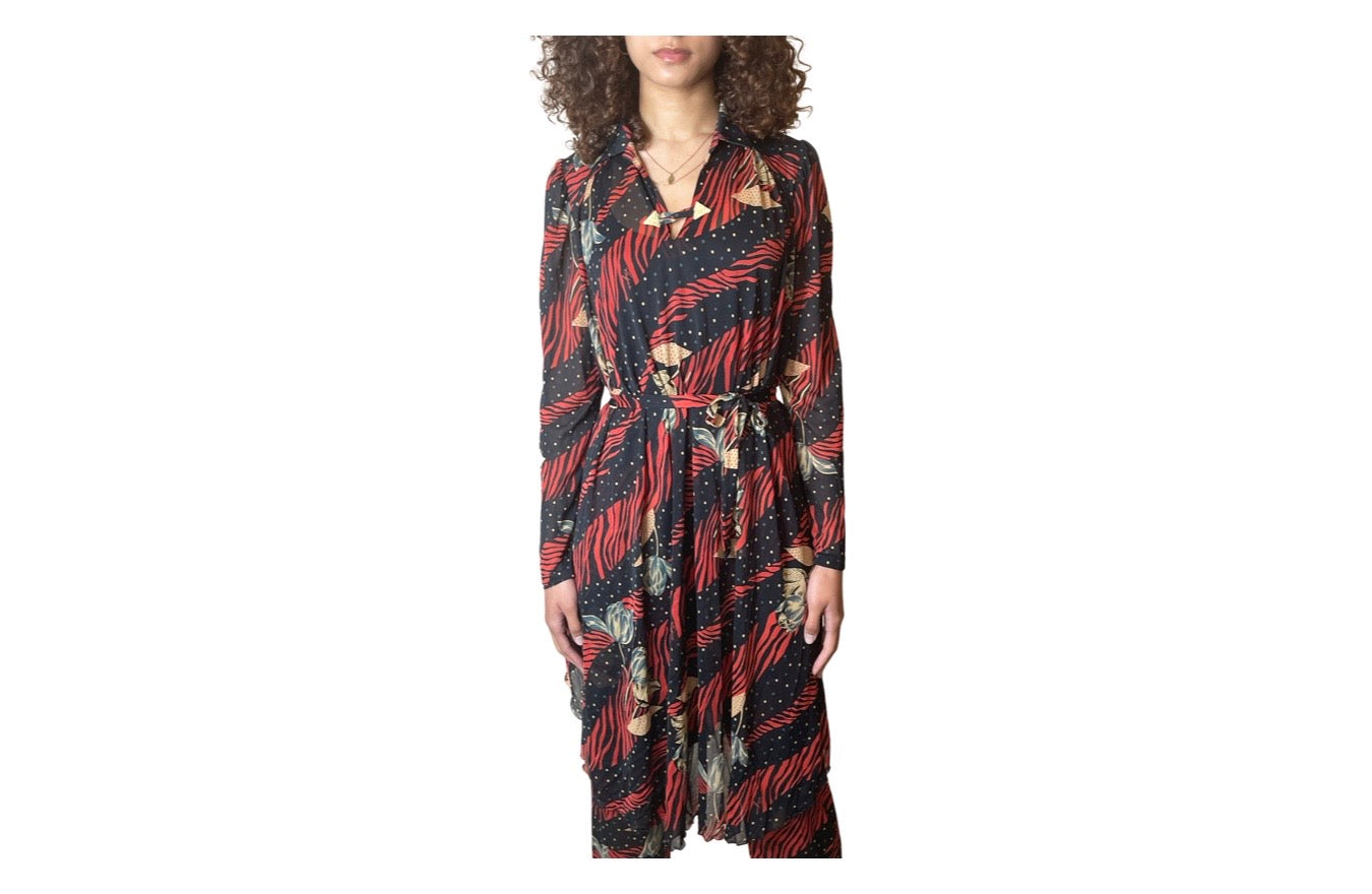 Gorgeous Vintage Virginie - Paris Two Piece Dress & Trousers Set UK 8 - 12
