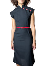 Original 1980's Vintage Chelsea Girl Little Black Dress UK 10 - 14