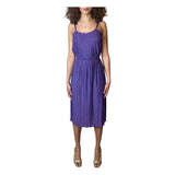 Original 1970's Vintage Purple Pleated Disco Dress UK 6 - 8