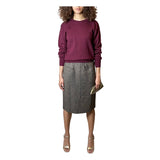ORIGINAL VINTAGE SAINT LAURENT TWEED WOOL SKIRT UK 10 - 12
