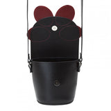 Handmade Leather Daisy Barrel Bag - Poppy - Red