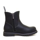 Quebec Waterproof Zip Up Ankle Boots - Black