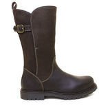 Quebec Waterproof Zip-up Wool Lined Boots - Brown