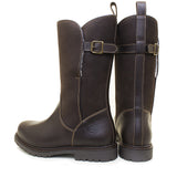 Quebec Waterproof Zip-up Wool Lined Boots - Brown